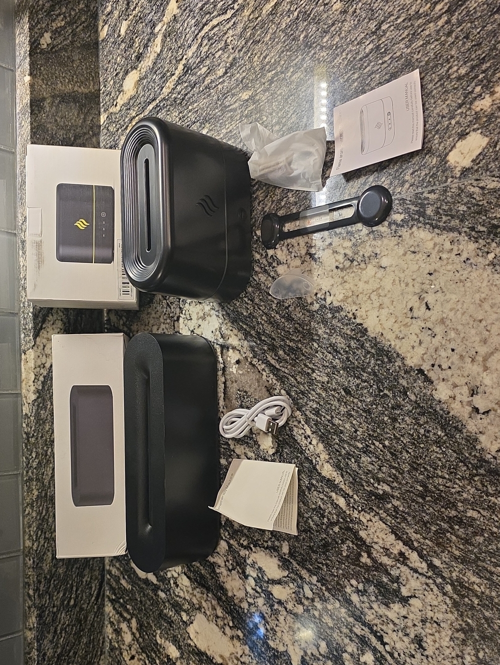 2 Black Aromatherapy Machines